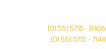 Lo atenderemos con gusto en Av. Emiliano Zapata, Mz. 1-A Lt. 12, Col. 25 de Julio, Gustavo A. Madero, México, D.F.
Tel. (01 55) 5715 - 8406
(01 55) 5715 - 7148